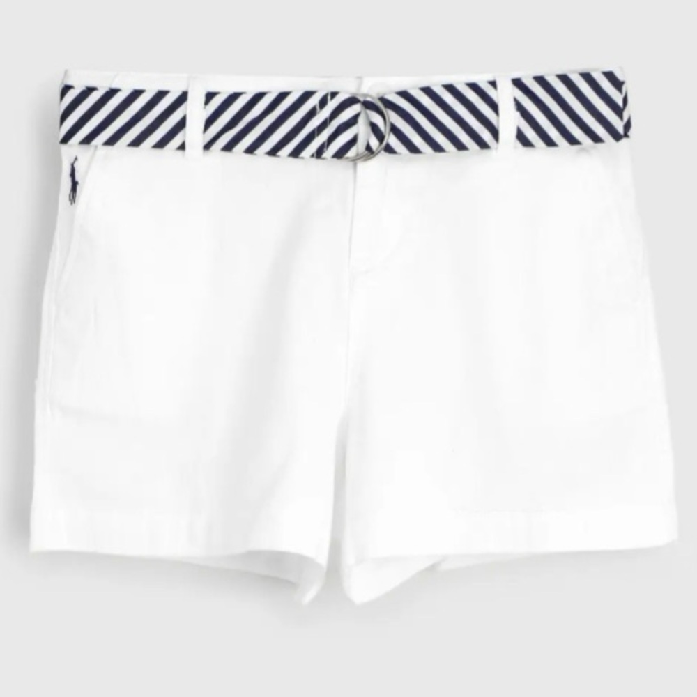 Ralph Lauren Girls Shorts with Striped Belt